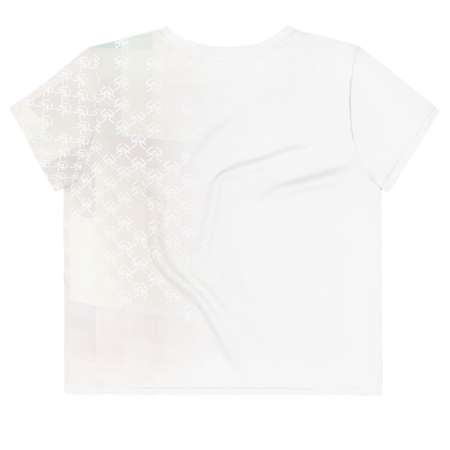 Pixel Print Logo Crop Tee